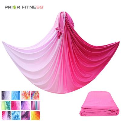 China Perfect for 2021 Best Anti Gravity Bodybuilding Gradient Color Flying Yoga Hammock Aerial Swing Low Bed High Quality Stretch for sale