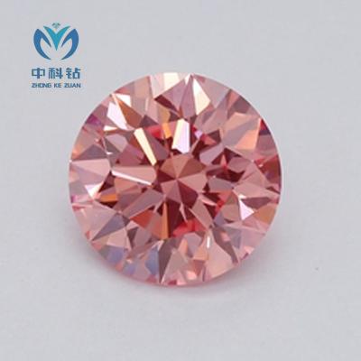 China Sparking New arrival  round pink diamond natural lab diamond pink for sale