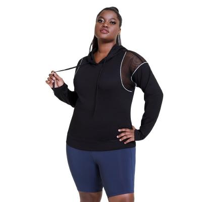 China OEM 200g Vrouwen plus van de de Slijtage de sexy lange Koker van de Grootteyoga Training Hoodie Te koop