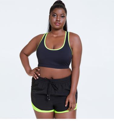 Chine Richee plus le cou profond de soutien-gorge sans couture de yoga du soutien-gorge 5XL de sports de Racerback de taille à vendre