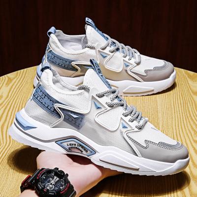 China Cushioning 2021 Hot Sale Men Breathable Fly Knit Running Sports Shoes Air Cushion Running Shoes Sport Shoes Male Casual Sneakers for sale