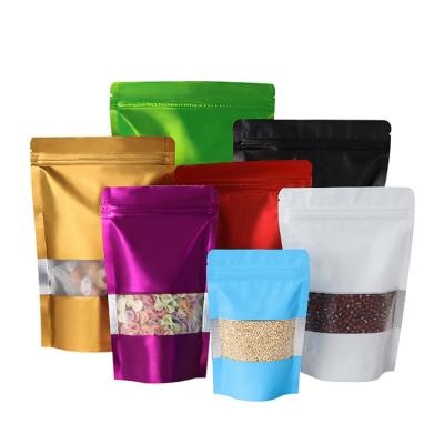 China 3 Ply Recyclable Polypropylene Coated Kraft Bag Colored With Window for sale