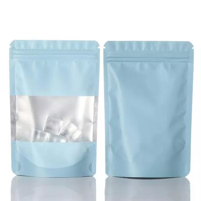 China Recyclable Resealable Food Pouch Coffee Packaging Bag Custom Printing Ziplock Bags With Transparent Window for sale