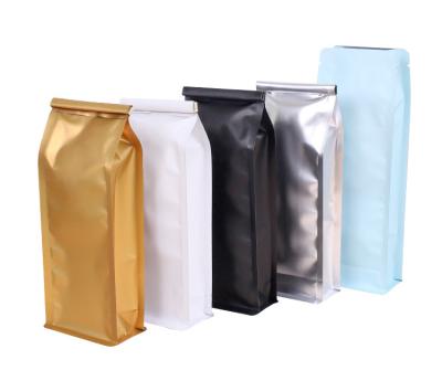 China Food Grade Matte Black Moisture Proof Package Ruika Outdoor Coffee Bag With Valve Foil Ziplock Coffee Pouch for sale