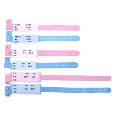 China Patient PVC Vinyl Hospital Wristbands for sale