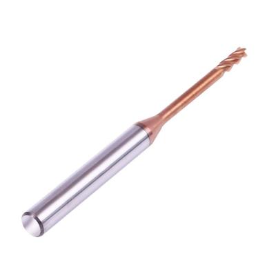 China Metal Work Tool Long Shank D4 AOL 50 Shank 3 Flute Carbide End Mill CNC Cutting Tool With Coating for sale