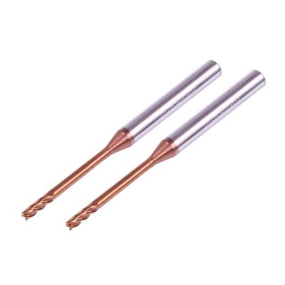 China Useful Length 3 Long Carbide Cutter Metal Work Tool Length 12 Neck End Mill CNC Cutting Tool With Coating for sale