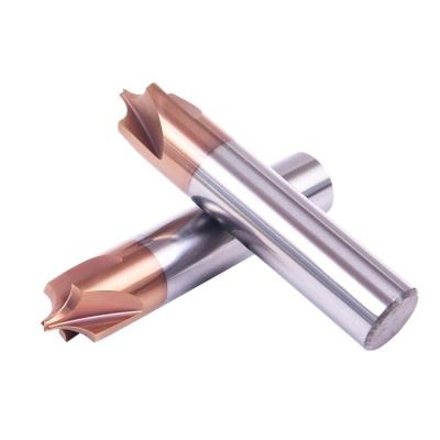 China Metal Work Tool D2.5*R0.75*D4*50*4T HRC55 R Tungsten Carbide Internal Milling Cutter For Steel With Coating for sale