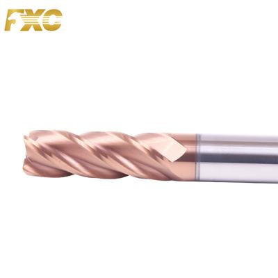 China Metal Work Tool OEM Factory 4flutes Carbide Corner Radius Endmill Milling Cutter 4 Flutes For Cutting Metal Steel for sale