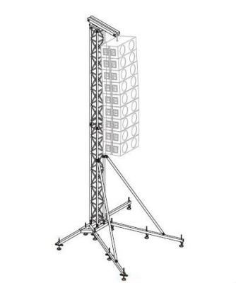 China Aluminum Line Array Speaker Truss Concert Stand for sale