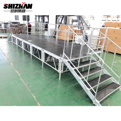 China Adjustable Legs Used Moving DJ Speaker Stage Aluminum Stage Rig for sale