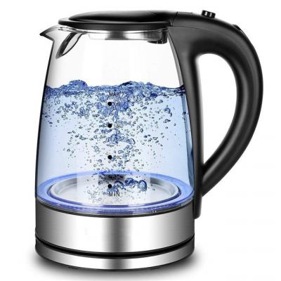 China 360 Degree Rotation Base Thermos Specification Electric Kettle Black Water Kettle for sale