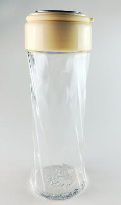 China Heat Proof Clear Bpa Free Glass Water Bottles , Glass Liter Water Bottle for sale