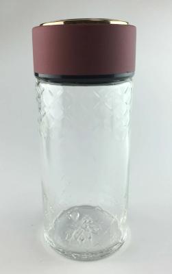 China Simple Design Spill Proof Eco Friendly Glass Water Bottles Drinking With Lids for sale