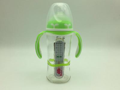 China Flessen van het de Zuigflessen240ml Glas van BPA de Vrije met Gevoelige Temperatuur Te koop