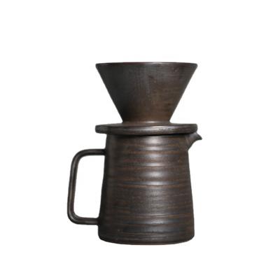 China Sustainable New Design Filter Cup Coffee Pot And Dripper Set for sale