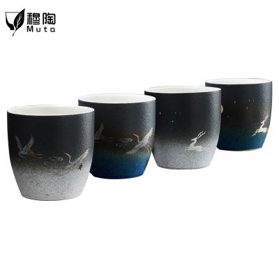 China Viable Ceramic White Home Personal Tea Cup Tea Cup Tea Set Tea Set Retro Style Mug Porcelain Fat Jade Kidney Tea Set Tea Master Cup Tea Cup for sale