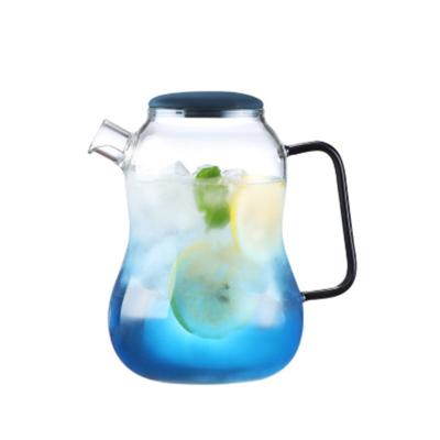 China Viable Nordic thickened glass cold kettle, large capacity high temperature resistant explosion-proof teapot, home office juice kettle for sale