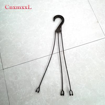 China High Grade HDPE UV Resistant 1% Plastic Hanging Hook ODM Flower Pot Hanger for sale