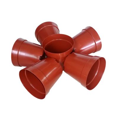 Chine Pots en plastique ronds rouges de crèche de pots de fleur pour faire du jardinage un pot à vendre