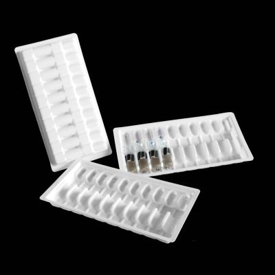 China 10ml de Witte Plastic Blaar die van de drugfles APET Vial Holder Tray verpakken Te koop