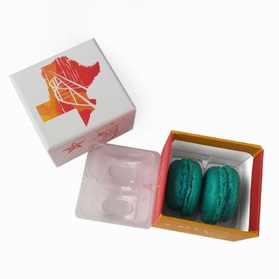 중국 Custom 2pcs macaron box cardboard cylinder packaging box paper packaging box 판매용