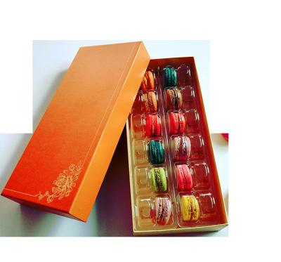 Cina CMYK che stampa i container di 900g Grey Cardboard Paper Gift Box 24pcs Macaron in vendita