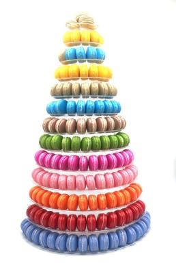 Cina 13 grande supporto bianco d'imballaggio di plastica del bigné di nozze di Macaron 62cm della fila in vendita