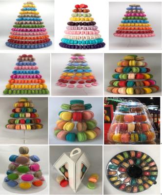 China 4 Reihe Macaron-Turm-Nachtisch-Stand-Nahrungsmittelausstellungsstand für Kuchen-Geschäft zu verkaufen