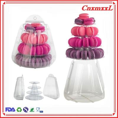 Chine Présentoir de nourriture de dessert de tour de Macaron de 4 rangées pour des bonbons à magasin de gâteau empaquetant la boîte à vendre