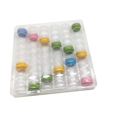 China Transparante plastic macaronverpakking Blister 6 x 10 arrangement 60 cellen macaron verpakking bak Te koop