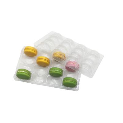 China Macaron-Blase Tray Transparent Macaron Display Tray PC PVCs 16 zu verkaufen