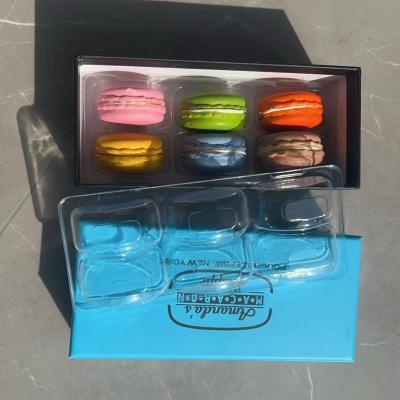 China Macaron verpakking 6 Macaron verpakking cadeau verpakking 6 Macaron cadeaubon verpakking boetiek doos Macaron verpakking dessert verpakking aanbod Te koop