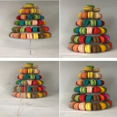 China Macaron Tower Display 6-story 10-story 13-story 9-story Square 10-story Macaron Display Shelf for sale