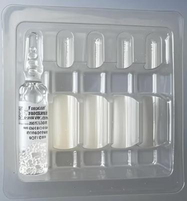 China Custom PET vial tray for 1ml~10ml water injection vials, custom medicine vial tray packaging for sale