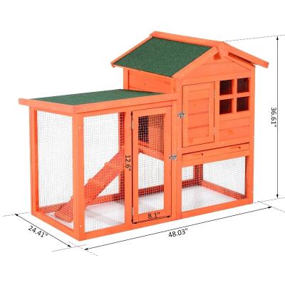 China New Arrival Windproof 2 Storey Wooden Rabbit Hutch For Sale for sale