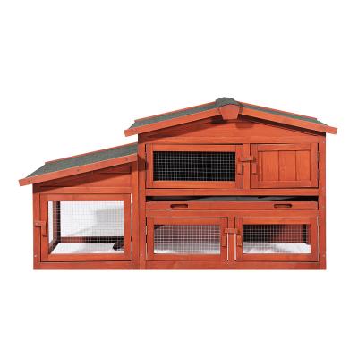 China Windproof old style fir wood hutch house small size suits for indoor and outdoor for sale