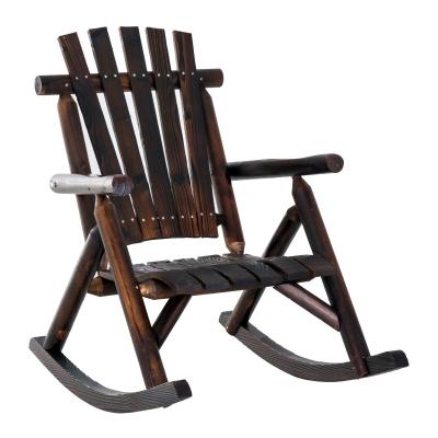 China Factory Price Traditional Garden Bachelor Rocking Chair Solid Wood for sale