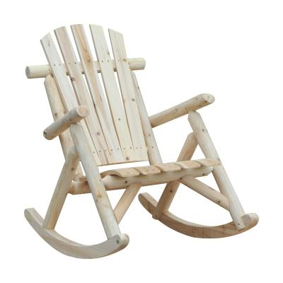 China Factory Price Traditional Wooden Garden Bachelor Rocking Chair Solid Furniture for sale