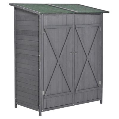 China Factory Price Good Quality Easily Assembled Wooden Garden Tool Storage Sheds Outdoor for sale