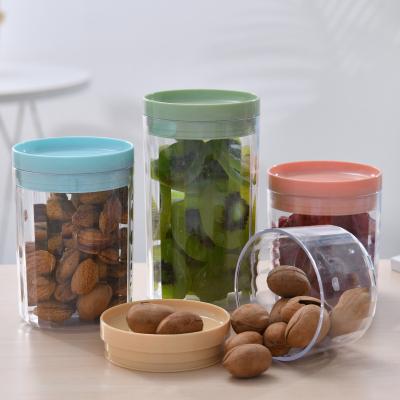 China Freshness Preservation Kitchen Pot Fridge Snack Seal Storage Boxes Grain Jar Transparent Sealed Organizer for sale