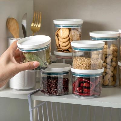 China Freshness Preservation Sealed Plastic Food Storage Box Dried Jars With Lid Refrigerator Storage Tub Containers for sale