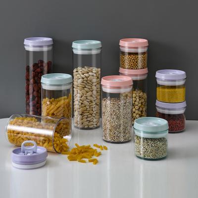 China Freshness Preservation Pet Food Storage Container with Cork Lids Large Capacity Sealed Jar for Kitchen Organizer for sale