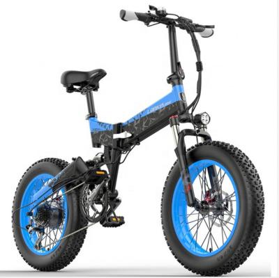 China Factory Supply Aluminum Alloy Electric Bicycle 1000W 48V 10AH E Bike Fat Wheel City Folding Ebike Mountain Bike For Lady for sale