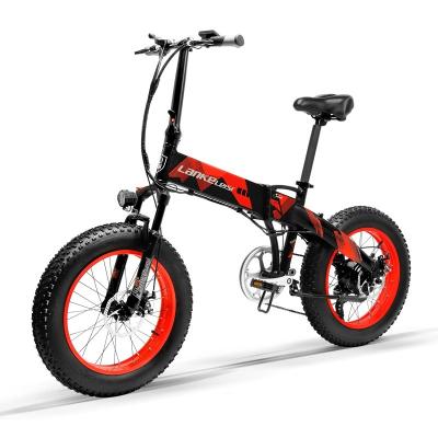 China Factory Supply Aluminum Alloy Electric Bicycle 1000W 48V 10AH E Bike Fat Wheel City Folding Ebike Mountain Bike For Lady for sale