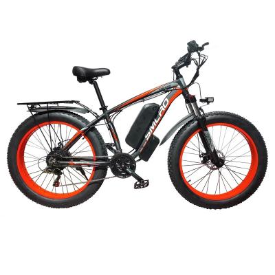 China Super Ebike Aluminum Alloy 26 Inch Fat Tire Electric Bike 48V 350W 500W 750W W Motor Electric Bicycle 1000 Bike Aluminum Alloy 21 Speed for sale