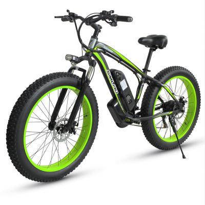 China Super Ebike Aluminum Alloy 26 Inch Fat Tire Electric Bike 48V 350W 500W 750W W Motor Electric Bicycle 1000 Bike Aluminum Alloy 21 Speed for sale