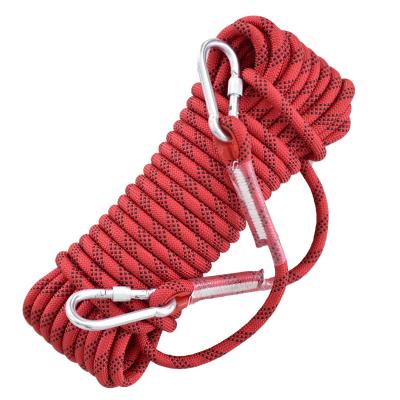 China Wholesale High Strength Cheap Static Climbing Climbing Nylon Rope Outdoor Sports Rope With Buckle Mountaineering for sale