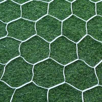 China Soccer Match/Training/Entertainment Factory Custom Sizes and Colors PET Hexagonal Knotless Polyester Soccer Nets for sale