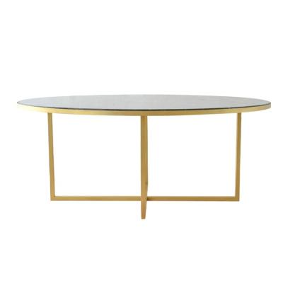 China Modern round dining table fashion design fire resistance extendable marble top luxury dining table for sale